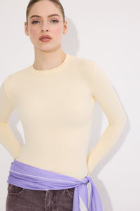 PARMAK GEÇMELİ UZUN KOLLU BODY