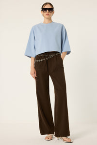 BELİ LASTİKLİ DÜZ PAÇA PANTOLON