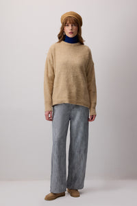 ELASTİK BEL JAKARLI PANTOLON