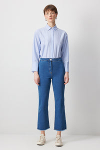 PAÇASI PÜSKÜLLÜ DENİM PANTOLON