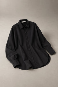 OVERSIZE FİT POPLİN GÖMLEK