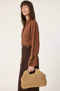 HASIR ÖRGÜ CLUTCH EL ÇANTASI
