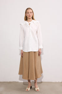 YAKA DETAYLI KUPRA GÖMLEK