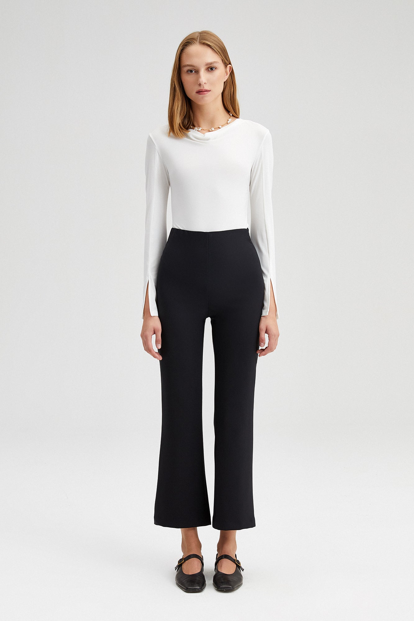 BELİ LASTİKLİ KREP PANTOLON