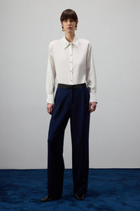 SATEN KEMERLİ PANTOLON