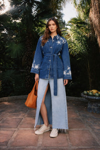 NAKIŞLI DENİM CEKET