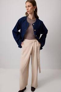 TOKA DETAYLI KRUVAZE PANTOLON