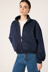 ŞARDONLU FERMUARLI SWEATSHIRT