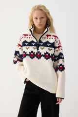 DİK YAKA PELÜŞ SWEATSHIRT