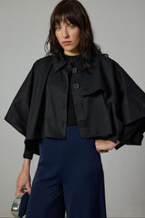 OVERSIZE KISA TRENÇKOT