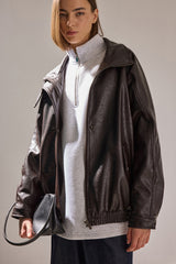 DİK YAKA OVERSIZE 3 İPLİK SWEATSHIRT