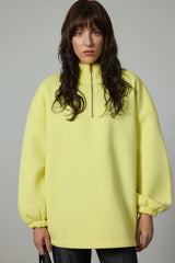 DİK YAKA OVERSIZE 3 İPLİK SWEATSHIRT
