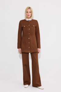 SLIM FIT GABARDIN CEKET