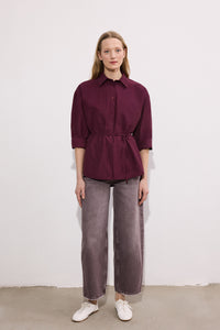 İNCE KEMERLİ CEP DETAYLI GÖMLEK