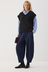 BELİ LASTİKLİ GABARDİN BALON PANTOLON