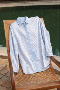 ÇİZGİLİ OVERSIZE GÖMLEK