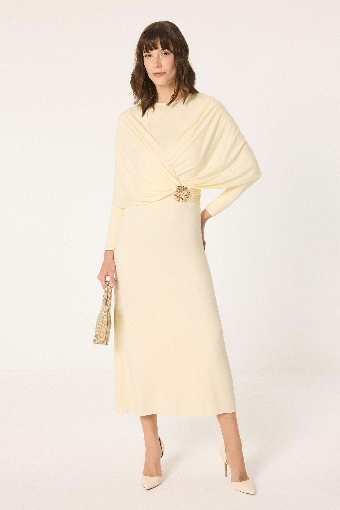 tobox様 BROŞ TOKALI KRUVAZE DRAPE UZUN ELBİSE – Touche Prive