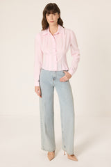 BELİ PİLELİ TAŞLI GÖMLEK