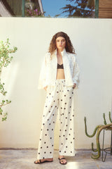 BELİ LASTİKLİ SATEN PANTOLON